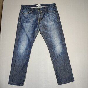 Paige Jeans men's size 36 ink blue colour Normandie selvedge straight leg denim